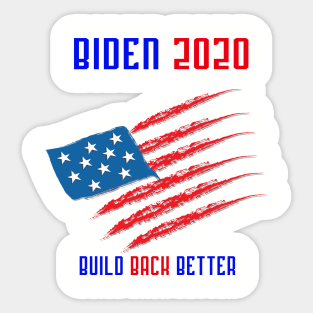 Build Back Better America Sticker